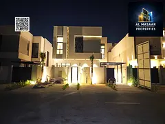 A luxurious villa including electricity, water, and central air conditioning, located directly oppos