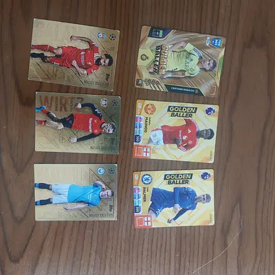 Golden Football Trading Cards, Golden Ronaldo Included!!!