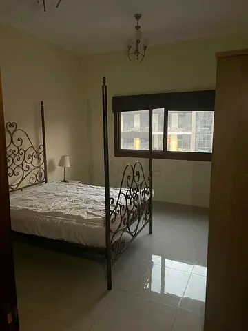 Metal 4-Poster Double Bed with Mattress - Good Condition