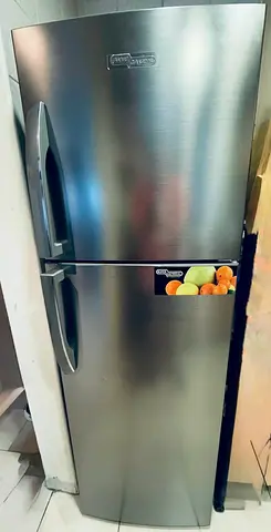 Silver Double Door Refrigerator - Good Condition