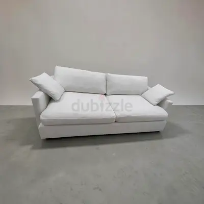 Crate and barrel Lounge Deep off white color 3 seater sofa