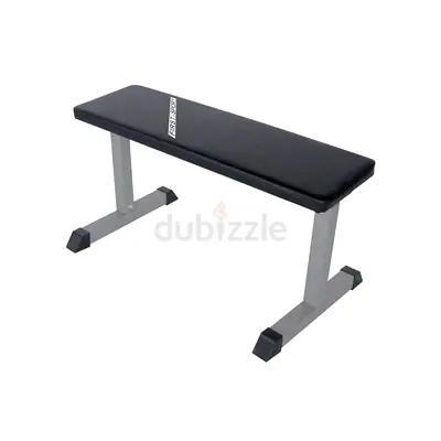 Flat Bench Black With Silver - Brand New