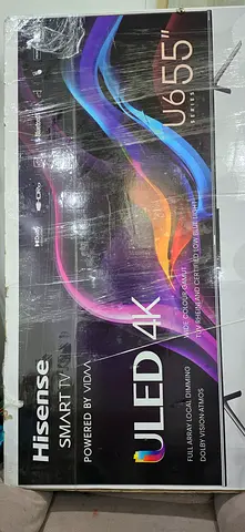 Hisense 55-inch ULED 4K Smart TV (boxed) - good condition