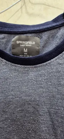 ​Springfield Men's T-Shirt (Size M) - Excellent Conditionتيشيرت رجالي أصلي من ماركة سبورينغفيلد