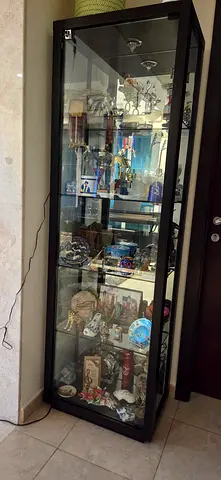 Glass Display Cabinet without Collectibles (Tall Curio Cabinet)