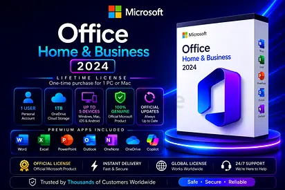 Microsoft Office 2024 Home and Business | Windows / Mac | Genuine