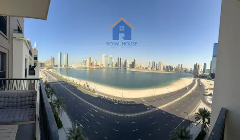 Annual Rent | Elegant 2-Bedroom Apartment in Maryam Island with Full Panoramic Sea View