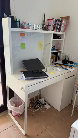 White study table  from IKEA