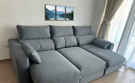 Space-saving sofa bed designed for modern apartments. Choose left or right layout. Available in a wi