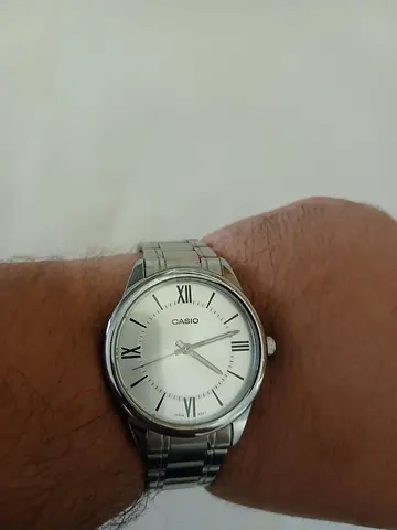 Attractive Casio Men's Stainless Steel Watch with Roman Numerals for 60 AED Only!