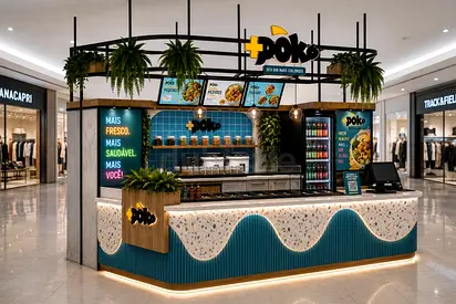Mall-Approved Food Kiosk Fabrication & Counter Design