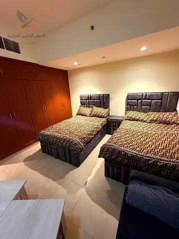 Luxury Studio in Ajman Residence Towers with Built in Wardrobes Separate Kitchen All Bills Included Free Gym and Pool Access