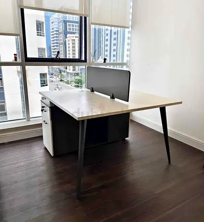 Modern 2-Seater Office Workstation Desk
