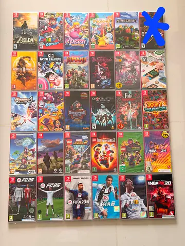 Nintendo switch game mario peach fc26 fifth Zelda Lego mincraft NBA mortal kombat jumanji fate