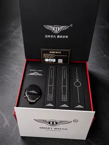 Bentley-branded Smart Watch with Extra Straps - Unused in Box