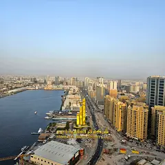 Two-bedroom apartment with a living room in Ajman - Al Rashidiya 1 - Oasis Towers - furnished with n