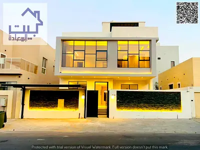 Modern villa for sale in Al Zahia_Ajman (2 floors + roof) Price includes registration fees. Prime location directly on MBZ Road