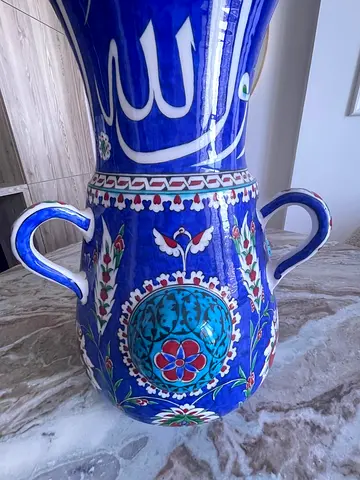Handmade Iznik-Style Islamic Ceramic Vase Collectors Item USD 10,000 negotiable