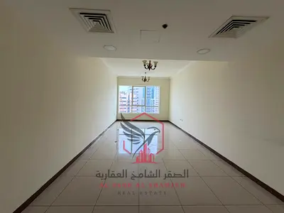 غرفتين وصالة مع بلكونة باركن مجانا جيم مجانا شهر مجانا غرف ماستر 3 حمامات 4 شيكات تاور عائلي بالقرب من مخرج دبي والمجاز