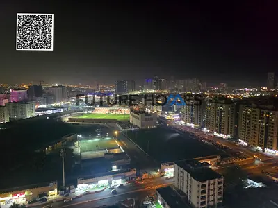 Affordable Stadium View Furnished apartment for rent in Horizon Tower Ajman with Parking