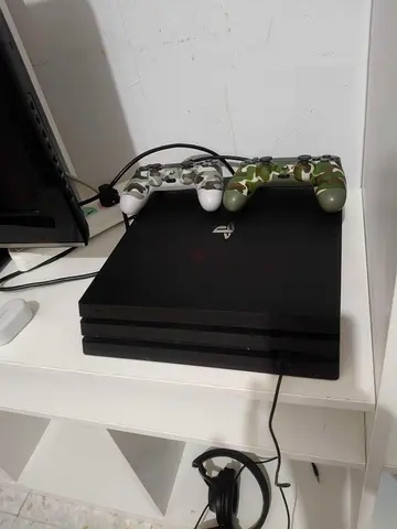 PlayStation 4 Pro with 2 Wireless Controllers (Good Working Condition)