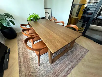 Selling luxury dining table with six chairs