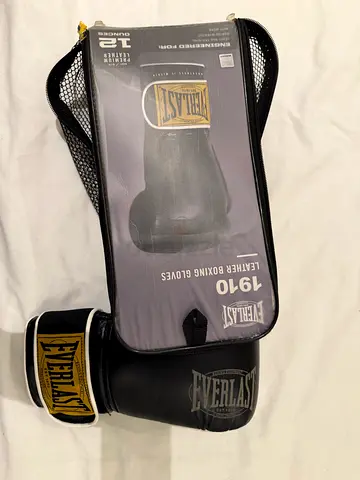 Everlast 1910 leather boxing gloves 12oz
