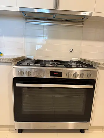 Bosch Gas Cooker - 90cm 5 Burner - 125L Stainless Steel - HGP3ISW50M