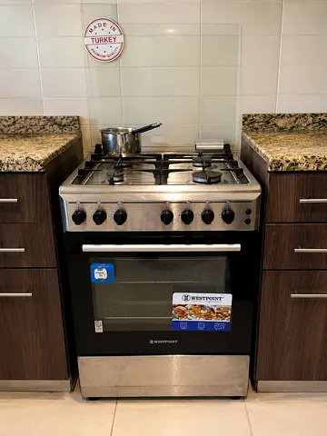 Westpoint freestanding gas stove and oven - stainless steel, good condition