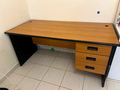Office Desk with Three Drawers