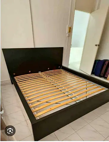 IKEA king size Bed frame with IKEA mattress 180X200CM
