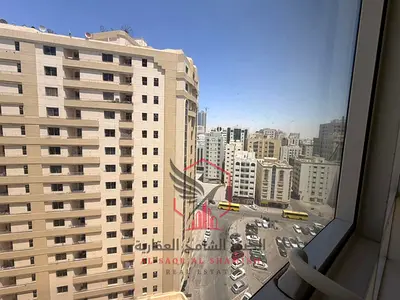 Beautiful 1BR apartment for rent in Al Qasimia Al Mahatta, central AC, free gym, with a stunning view.