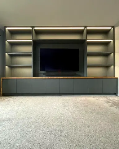 Modern Grey Entertainment Center