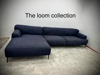 As like new condition the loom collection lshape sofa