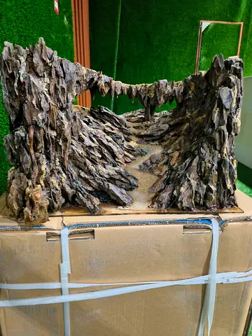 Handmade Aquarium Rock Background / Cave Decoration (Ready to Install)