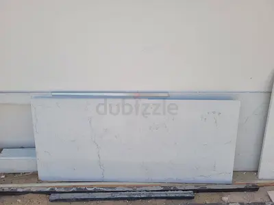 White marble/quartz countertop slab - 2 piece, good condition