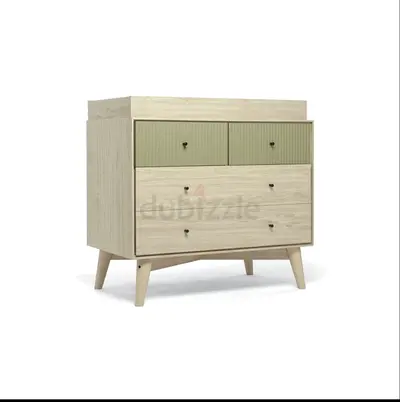 Mamas and Papas Coxley Nursery Dresser Changer – Natural/Olive Green 2024