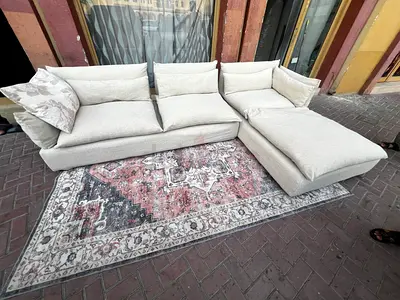 Marina home Feather filled sofa Beige