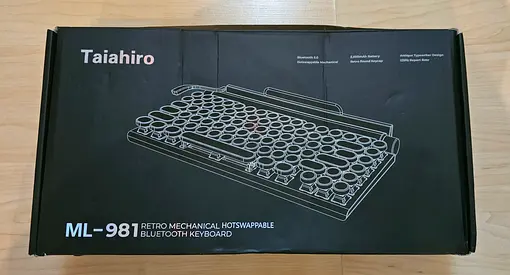 Taiahiro Retro Typewriter Wireless Mechanical Gaming Keyboard