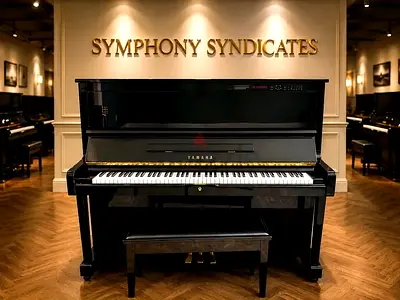 Yamaha Disklavier Black Upright Piano | Self-Playing Acoustic Piano | Used Piano Dubai