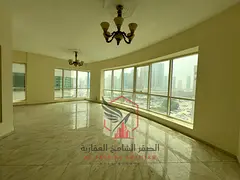 Spacious apartment for annual rent in Al Majaz 3, 3 bedrooms, living room, free air conditioning, fr