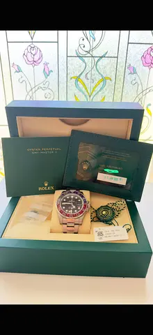 Rolex GMT-Master II Pepsi with box and papers