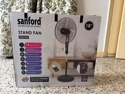 Sanford 18" Stand Fan (SF901SFN) - Almost New, 3-Speed, Timer