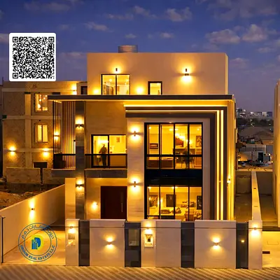 بسعر يشمل المكيف والماء والكهرباء للبيع فيلا 6 غرف مع روف بالعامرة عجمان