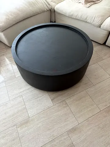 Homekode Black Concrete coffee table