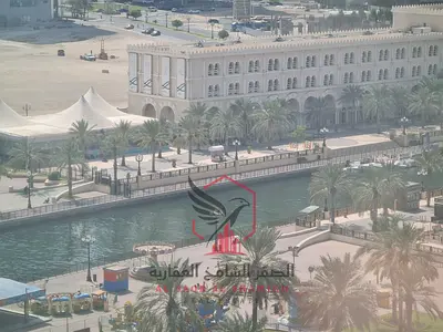 Luxury annual apartment for rent in Al Khan, free AC, free gym & pool, with an American kitchen.