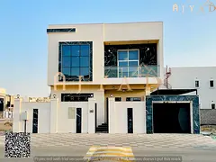 For rent: villa in Al Amrah Ajman, majlis, 2 living rooms, 5 master bedrooms, 7 bathrooms, prime loc