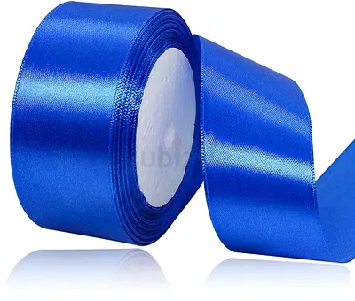 Royal Blue Satin Ribbon Roll - 5cm wide, 25m