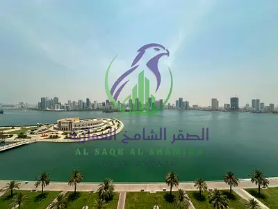 Four Bedroom Apartment for Annual Rent in Al Majaz 3 Sharjah Direct Sea View Free AC Free Parking G