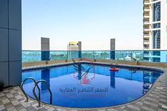 Beautiful sea view + parking + gym and pool free, one month free, largest one-bedroom apartment for 